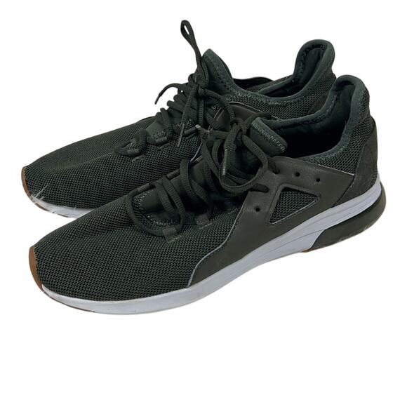 PUMA Electron Street Sneakers Mens 10.5 Green Forest Night Mesh Athletic Running - Picture 1 of 7